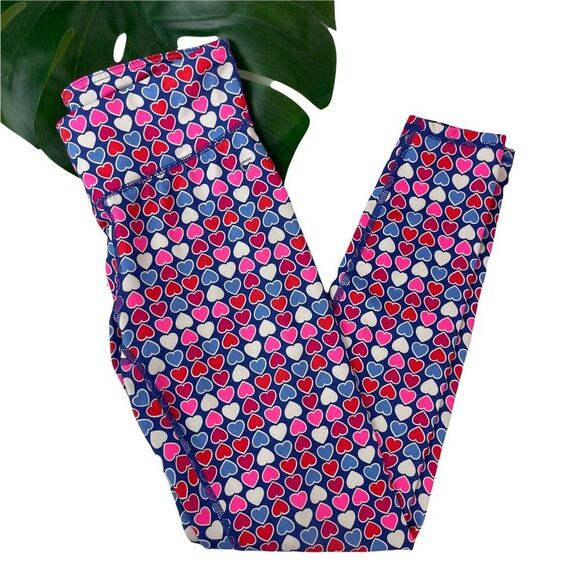 GapFit Girls Heart Print Leggings - Picture 2 of 9